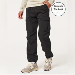 Hollister Men Loose Cargo Parachute Pants